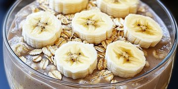 Das beste Hafer-Bananen-Dessert! Kalorienarmes Dessert in 5 Minuten!