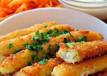 Zucchini Sticks mit 100g Käse