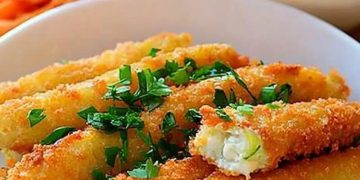 Zucchini Sticks mit 100g Käse