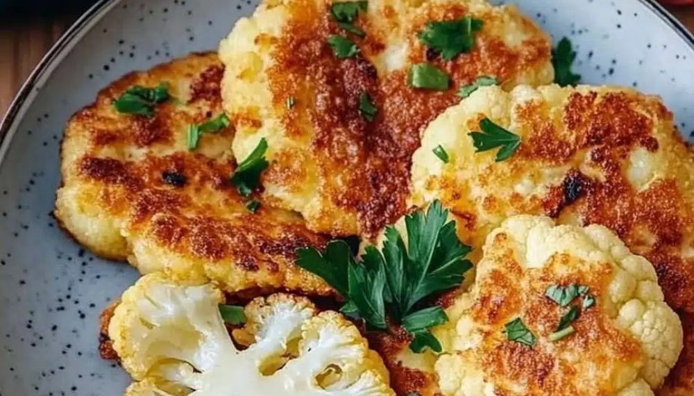 Blumenkohlschnitzel mit 2 Eiern
