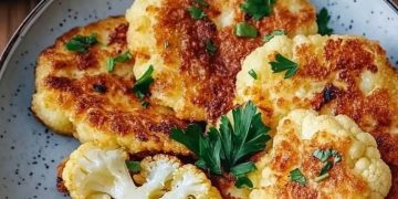 Blumenkohlschnitzel mit 2 Eiern