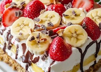 Bananensplit Torte ohne backen mit 500g Frischkäse