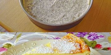 500g Schmand mit 150 g Mohnback, Mohn Schmandkuchen der verrückt macht 