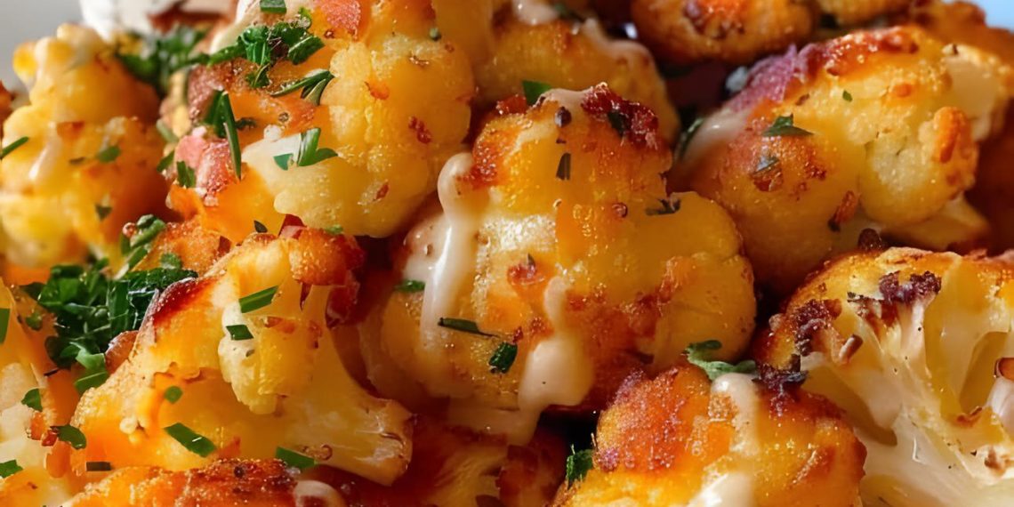 Backofen Blumenkohl mit Kase, sooo lecker und unglaublich knusprig