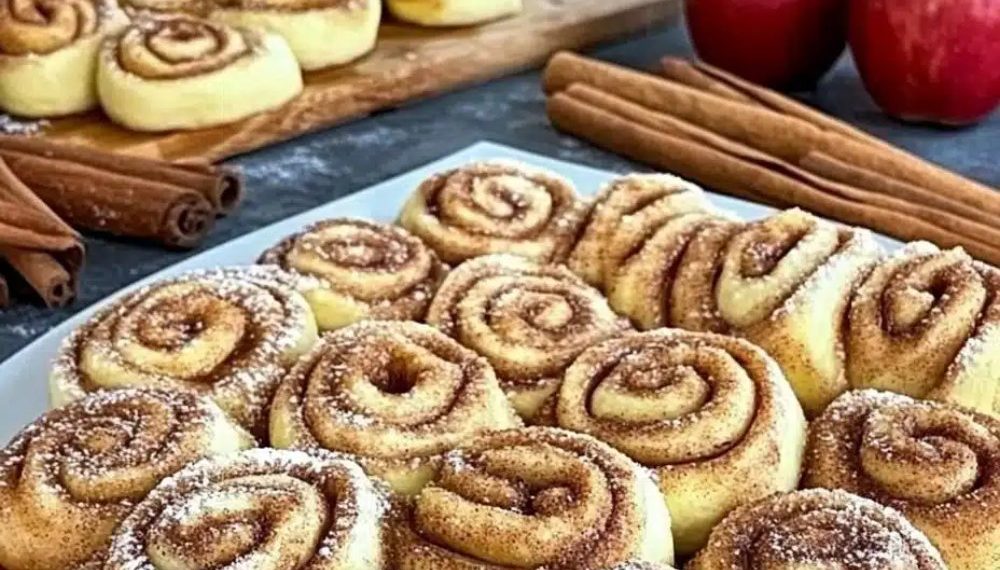 Apfelschnecken mit Zimtzucker wie aus der Bäckerei