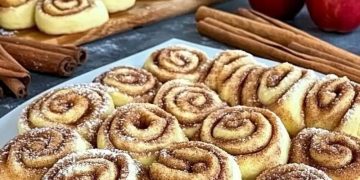 Apfelschnecken mit Zimtzucker wie aus der Bäckerei