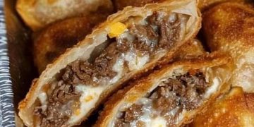Philly Cheesesteak-Eierrollen: