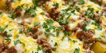 Kohlrabi-Kartoffel-Hack-Auflauf 