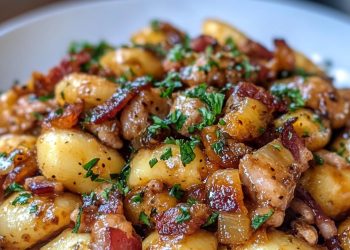 Gourmet-Hack-Sauerkraut-Pfanne mit Schupfnudeln 