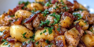 Gourmet-Hack-Sauerkraut-Pfanne mit Schupfnudeln 