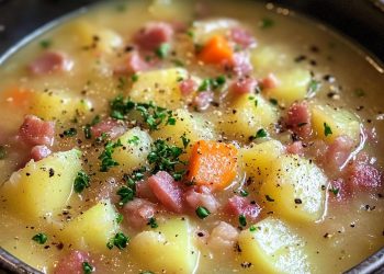 Kartoffelsuppe mit Speck und Lauch 