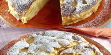 Apfelkuchen aus Italien mit 200ml Schmand den ich 3 mal in Woche backe