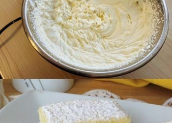 Zitronen Mascarpone-Schnitten