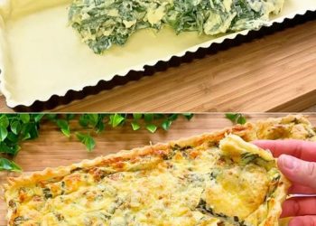 Feta-Spinat-Torte: das Rezept, um sie lecker und schnell mit Blätterteig zuzubereiten