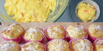 Apfel Quark Muffins die auf der Zunge zergehen