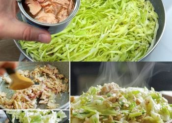 Sie brauchen nur 3 Zutaten und 15 Minuten, Chinakohl mit Thunfisch