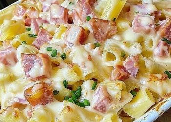 Nudelauflauf ‘Hawaii’ mit 250g Käse mache ich jede Woche