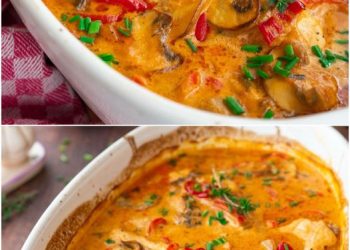 Schlemmer-Hähnchen in Paprika-Rahm-Soße