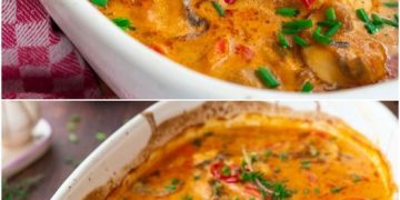 Schlemmer-Hähnchen in Paprika-Rahm-Soße