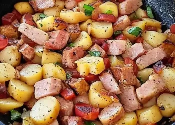 Leberkäse Pfanne ein sättigendes Abendessen!