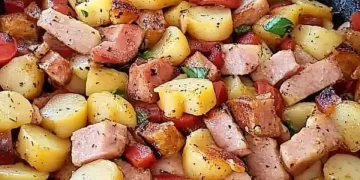 Leberkäse Pfanne ein sättigendes Abendessen!