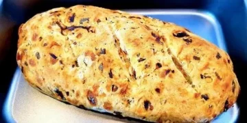 Zwiebelbrot ohne Hefe schneller gegessen als gebacken!