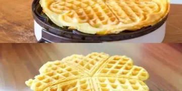 Vanille Joghurt Waffeln in nur 1 Minute zubereitet