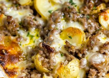 Käse-Wurst-Kartoffel-Auflauf 