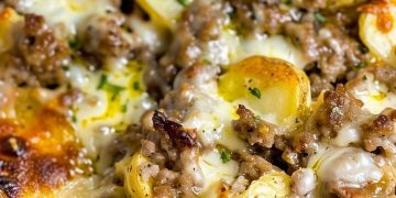 Käse-Wurst-Kartoffel-Auflauf 