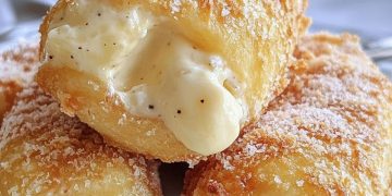 Italienische Cannoli mit Cremefüllung 
