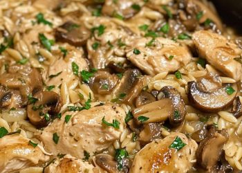 One-Pot Hähnchen-Pilz-Orzo 