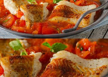 Kabeljau in Zitronen-Tomaten-Buttersauce 