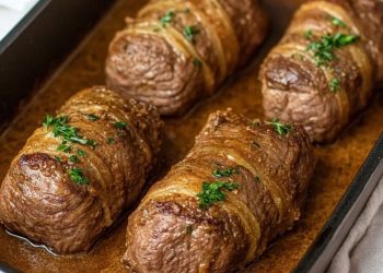 Klassische Rinderrouladen aus dem Ofen