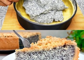 Mohnkuchen mit 250 g Magerquark und 2 Pk Puddingpulver