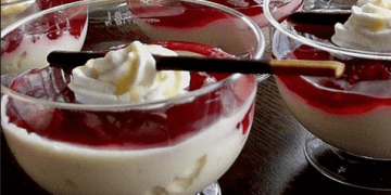 Eierlikörcreme mit Früchten, sowas von lecker!