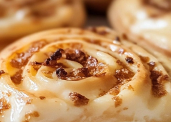 Zimtschnecken-Käsekuchen mit Keksboden