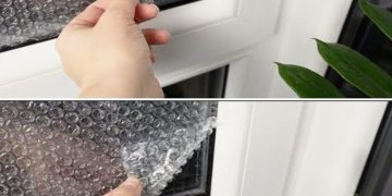 Luftpolsterfolien-Trick zur Reduzierung des Eindringens von Kälte / Möglichkeiten, das Eindringen von Kälte durch Fenster zu verhindern: