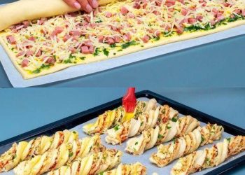 Alles was ihr braucht ist 4 Zutaten, Blätterteig Stangen mit Schinken