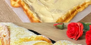 Pfannkuchen Rollen mit Joghurt Creme Füllungg