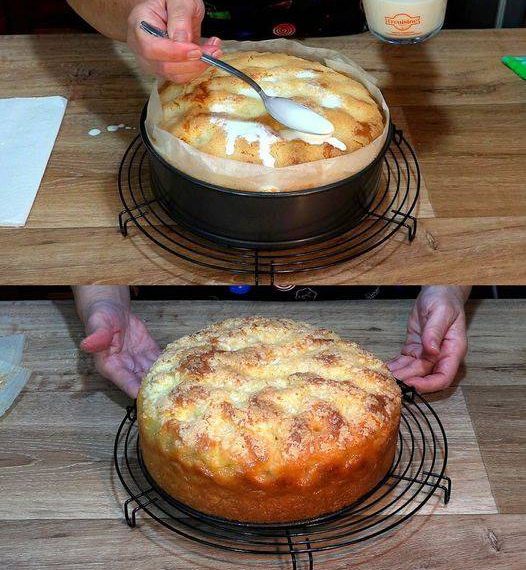 Wie ich ihn liebe, Apfel Schmandkuchen in 10 Minuten bereit für den Ofen