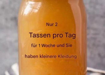 Nur 2 Tassen pro Tag für eine Woche und Sie brauchen kleinere Kleidung