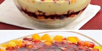 Ich habe dieses köstliche Dessert zubereitet