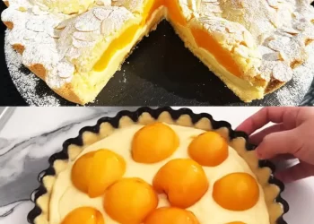 Italienischer Pfirsich Zitronenkuchen