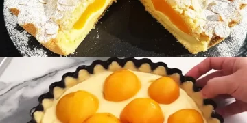 Italienischer Pfirsich Zitronenkuchen