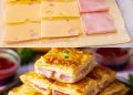 Schnelles Essen für die faulen, Blätterteig mit Schinken und Käse konnte ich ständig essen!