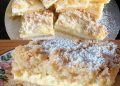 Streuselkuchen mit 2 Packung Vanillepudding und 40 Minuten Backzeit