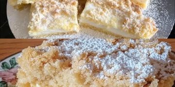 Streuselkuchen mit 2 Packung Vanillepudding und 40 Minuten Backzeit