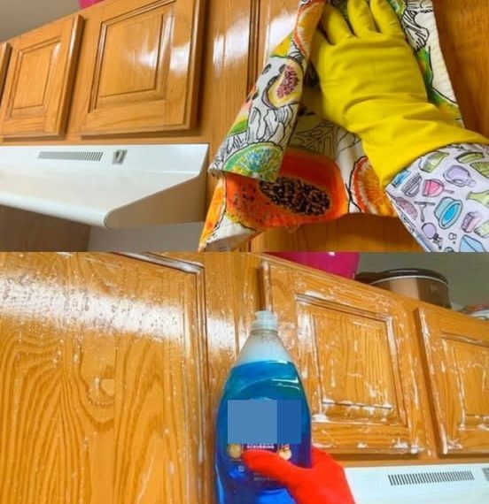 Verabschieden Sie sich von Fett: Ein müheloser Trick zum Reinigen von Küchenschränken, den Sie ausprobieren müssen