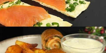 Leckeres Rezept: Lachs-Blätterteig mit Kartoffelsalat