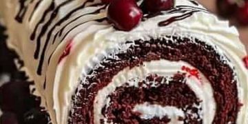 Boahhh die Backe ich fast jede Woche, Schwarzwälder – Kirsch Biskuitrolle so was von lecker!